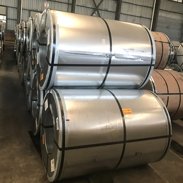 DIN 1623 ASTM A1008 ST12 JIS G3141 SPCC GI Galvanize Steel Bobin pou fèy twati