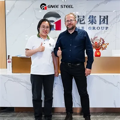 Kliyan Polòy resevwa livrezon bobin galvanize DX52D + Z nan men GNEE